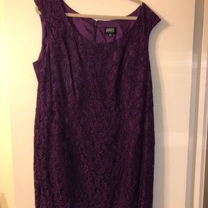 Purple lace dress